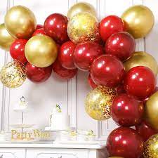 Check spelling or type a new query. Partywoo Red And Gold Balloons 50 Pcs Burgundy Balloons Ruby Red Balloons Gold Confetti Balloons Gold Metallic Balloons For Red And Gold Party Decorations Burgundy Party Decorations Walmart Com Walmart Com