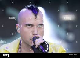 Singer & keyboardist Tyler Glenn is shown performing