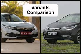 Find used car dealers near your. 2019 Honda Civic Vs Toyota Corolla Altis Variants Comparison