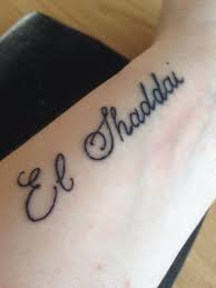 El shaddai tattoo