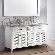 This glacier bay vanity with cultured marble top in white is a great fit for a narrow bathroom. Bathroom Vanities Tops At Menards