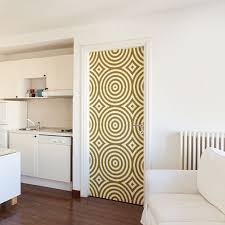 Ce Decor De Porte Est Un Sticker Adhesif Pour Porte Ou Placards Representant Des Cercles Concentriques Dor Decoration Interieure Mobilier De Salon Deco Blanche
