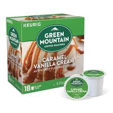 Discover a delicious taste of sweet indulgence with the green mountain coffee roasters caramel vanilla cream. Keurig K Cup Pod Green Mountain Coffee Caramel Vanilla Cream Coffee 18 Pk