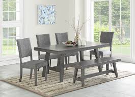 Stunning black walnut dining table with epoxy top. Grey Wooden Dining Set Bucio S Furniture
