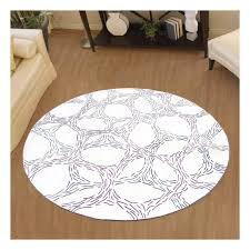 Votre salon vous sert peut être à vous détendre et être cool, ou alors vous êtes plutôt du style à avoir cette pièce en ordre tel un musée. Tapis Design Et Moderne 300x300 Rond Cm Rond Ypsos Blanc Salon Tufte Main Leroy Merlin
