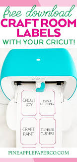 Legacy machines used a program called ccr or cricut craft room and it was eliminated abo. Make Craft Room Labels With Cricut Joy Pineapple Paper Co