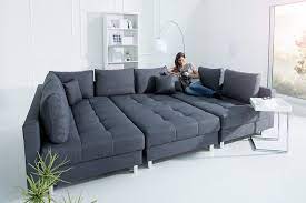 Das sofa ist breiter und oftmals mit einer reihe von. Xxl Wohnlandschaft 305cm Anthrazit Riess Ambiente De