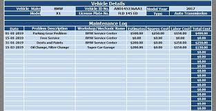 Make sure that the formula uses relative cell addresses where needed. Download Vehicle Maintenance Log Excel Template Exceldatapro