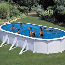 Piscine Acier En Kit 730 X 375 X 120 Cm Piscine Hors Sol Piscine Acier Piscine Ovale