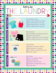 Laundry solution label with colors so it s easy for kids husbands. Free Printable Laundry Chart School Organization For Teens Kid Laundry Laundry Room Hacks