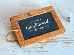 Download Wooden Frame Chalkboard Mockup Psd For Lettering And Typography Free Mockup