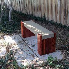 Http Www Reddit Com R Diy Comments 1af8m9 My First Try At Concrete A Modern Concrete And Concrete Garden Bench Concrete Garden Diy Outdoor Furniture