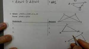 10.12.2020 unit 4_congruent triangles_test v2.pdf. Geometry Unit 4 Hw Ws 11 Congruent Triangles Youtube