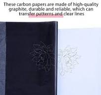 Carbon Paper For Handwriting DIN A4 Carbon Copy Paper Tracing Paper Ideal  For Transferring Projects Patterns Drawings On Various Types Of Materials  50 ...