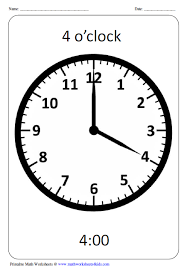 Clock Worksheets And Charts