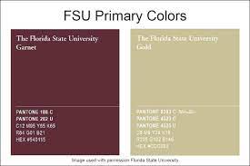 Florida State Garnet Gold Pantone Standards Florida State Florida State Seminoles Florida State University