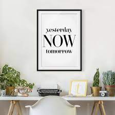Poster Con Cornice Yesterday Now Tomorrow Verticale 4 3 Idee Per Decorare La Casa Decorazioni Casa Cornici