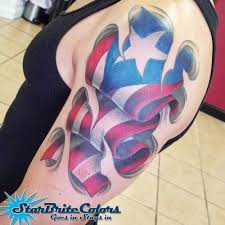 An adorable baby owl with glasses and a baby penguin playing the guitar are also in the set. Darkside Tattoo Colored In This Puerto Rican Flag I Started A Few