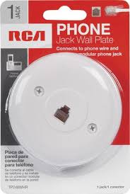 Largest selection of 2 port modular plate covers found anywhere.period. Rca White Round Wall Phone Jack Plate At Menards