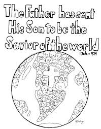 1 John 4 14 Coloring Page Awana Sparks Bible Verse Coloring Page Bible Verse Coloring