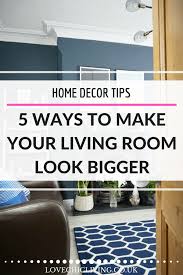 5 Ways To Make Your Living Room Look Bigger Small Space Living Room Trendy Living Rooms Small Living Rooms