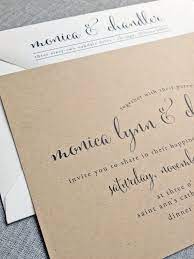 Monica Calligraphy Script Recycled Kraft By Cricketprinting 5 00 Kraft Wedding Invitations Wedding Invitation Samples Wedding Invitation Paper