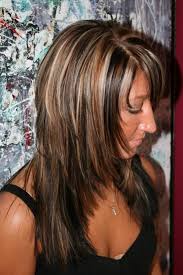 47.red lowlights with brown between the foils. Best Medium Length Hairstyles With Highlights