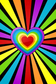 Rainbow Heart Power Heart Wallpaper Rainbow Wallpaper Valentines Wallpaper