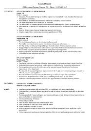 Finance Graduate Resume Samples Velvet Jobs