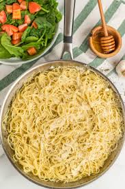 You won't believe how simple and tasty this recipe is! Honey Garlic Angel Hair Pasta Recipe Girl