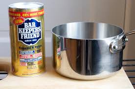 Use a separate cloth each for the vinegar and oil. How To Clean Stainless Steel Pots And Pans Kitchn