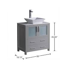 Fresca Torino 30 In Bath Vanity