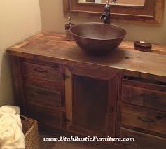 (the bathroom vanity shown is a 42 inch wide rustic bathroom. Bradley S Furniture Etc Rustic Bathroom Vanities