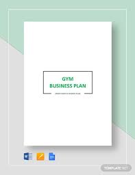 gym business plan template 16 free
