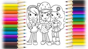 Maybe you would like to learn more about one of these? Strawberry Shortcake Berry Best Friends Forever Drawing Pages L How To Coloring Pages For Kids Youtube