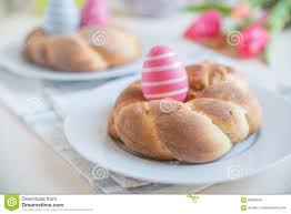 Pour 1/3 cup warm water (about 110 degrees f) into the bowl of a stand mixer. Sweet German Easter Bread Stock Photo 86428545 Megapixl