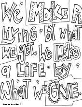Kindness Quotes Coloring Pages Quote Coloring Pages Coloring Pages Word Doodles