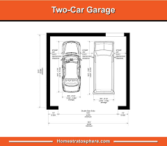 standard garage dimensions for 1 2 3 and 4 car garages