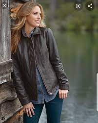 Eddie Bauer Leather Jacket Size Tall Xl Jackets Leather Jacket Dark Brown Leather Jacket