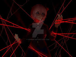 Pedro delgado s red monika colors by tracywong on deviantart deviantart red monika : Sayori And Red String Of By Naminf On Deviantart Ddlc