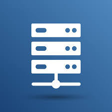 Icône Internet Bleu Serveur Vectores, Ilustraciones y Gráficos - 123RF