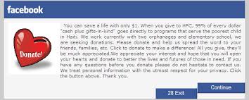 Facebook is letting users create fundraisers that funnel donations to nonprofit organizations. Facebook Virus Warning Massive Children Charity Scam Zdnet