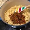 Drain, crumble, and add the bacon to the salad before tossing with the dressing. 1