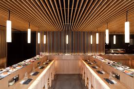 Image Restaurant Japonais Le Comptoir Tournant De Matsuri Fait Tourner Restaurant Restaurant Design Design