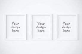 Download Set Of 3 Frame Mockups 8x10 White Frame Mockup Etsy