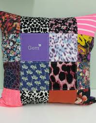 Memory Cushion Made From The Clothes Of A Lost Loved One Memory Pillows Memory Crafts Memory Projects