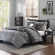 Black And White Plaid Comforter Twin 4 Piece Boys Grey Tartan Plaid Theme Comforter Twin Set Beautiful Madras Checkered Pattern Lodge Ca Modern Master Bedroom Plaid Comforter Grey Comforter Sets