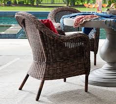 West elm | furniture + decor. Torrey Indoor Outdoor All Weather Wicker Roll Arm Dining Chair Espresso Pottery Barn