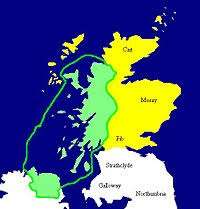 Both come from dún, meaning fort. Dal Riata Wikipedia