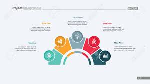 Process Chart With Five Elements Step Diagram Pie Chart Layout